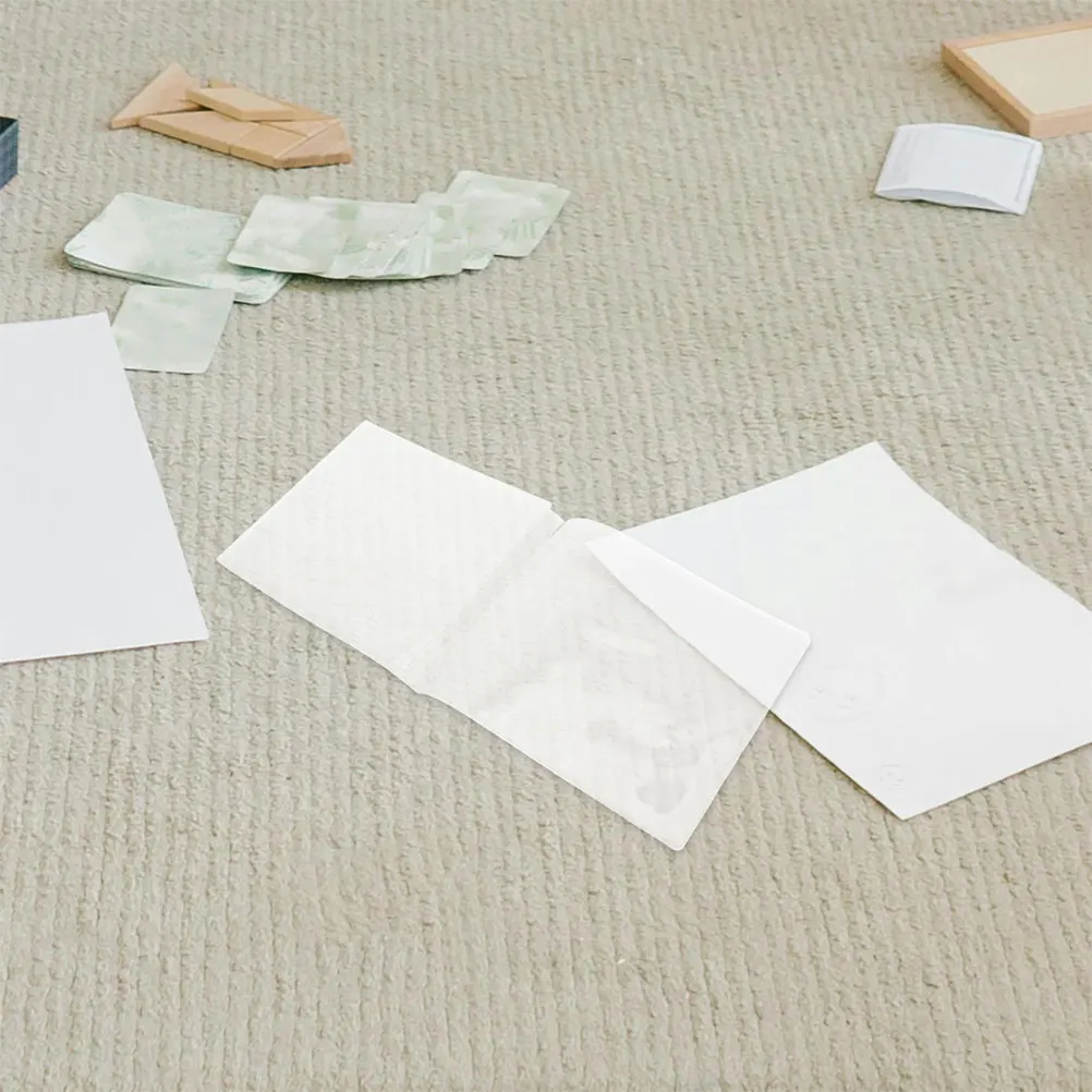 Plastic Mahjong Card Cover Protective Sleeve Transparent Standard Fit Game Supplies Foldable Holder Domino