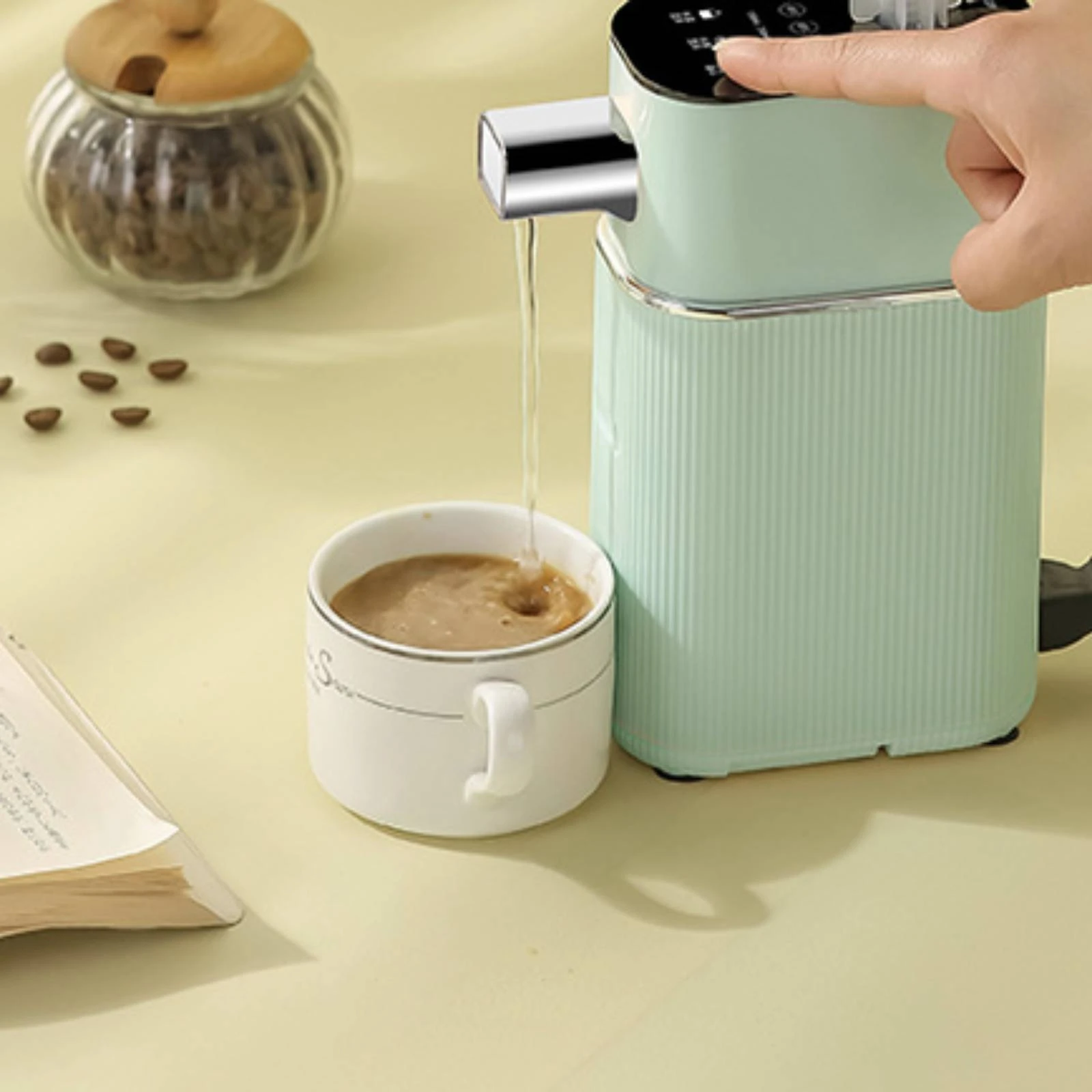 Instant Hot Water Dispenser Touch Control Desktop Water Dispenser Appliance Portable Sleek for Office Workers, Dorm Room, Travel