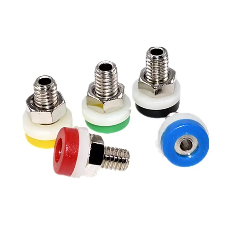 40pcs 2mm Banana Plug Socket Binding Post Nut Connector Banana Plug Jack Electrical Terminal Test Hole DIY Parts