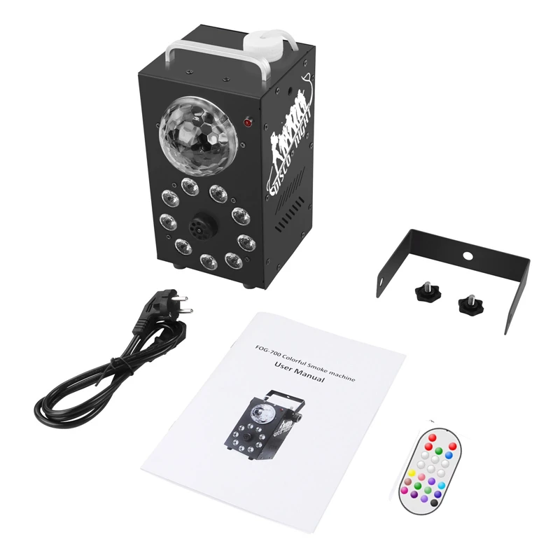 

3IN1 700W Машина с эффектом дыма Дистанционное управление Туманная машина и светодиодная RGB-подсветка и Magic Mall Disco KTV Вечеринка Клуб Бар Сценическое мероприятие Шоу