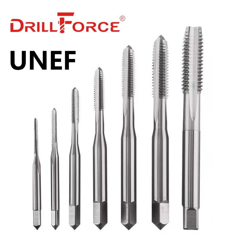 Drillforce UNEF Screw Machine Thread Tap Drill Bits HSS Straight Flute 12-32 1/4-32 5/16-32 3/8-32 7/16-28 7/8-20 15/16-20