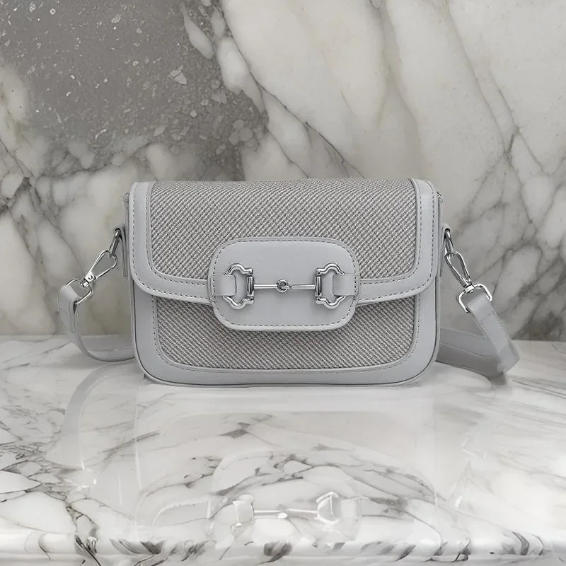 

Stylish Vintage Crossbody Bag Minimalist Messenger Purse With Unique Letter Logo Paris Chic Everyday Luxury