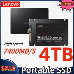 Lenovo 4TB dysk półprzewodnikowy SSD 870 EVO 500GB 1TB 2TB wewnętrzny dysk twardy Sata3 2.5 cala do laptopa mikrokomputer stacjonarny