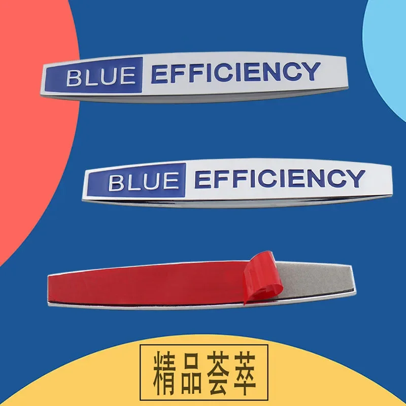 Car Styling BLUE EFFICIENCY for TEC HYBRID W203 W204 W211 W210 W124 CLA GLA GLK300 Fender Rear Decal Emblem Badge Sticker