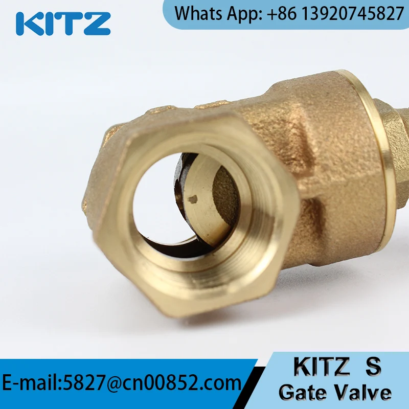 Atacado japão kitz s classe 125 bronze fundidodn15 1/2 "polegadas dn20 3/4" polegadas dn25 1 "polegadas válvula de portão para água óleo gás