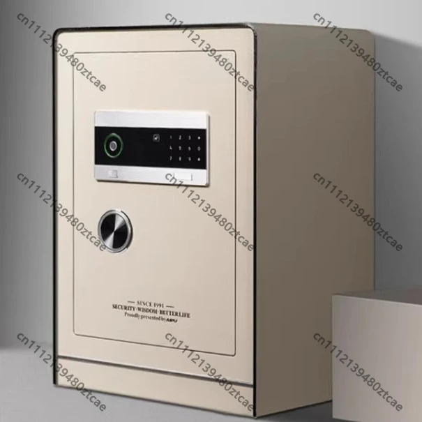 2026 New Smart Fireproof Anti-theft Safe Box Fingerprint Password All Steel Built-in Wardrobe Nightstand for Home Office Use