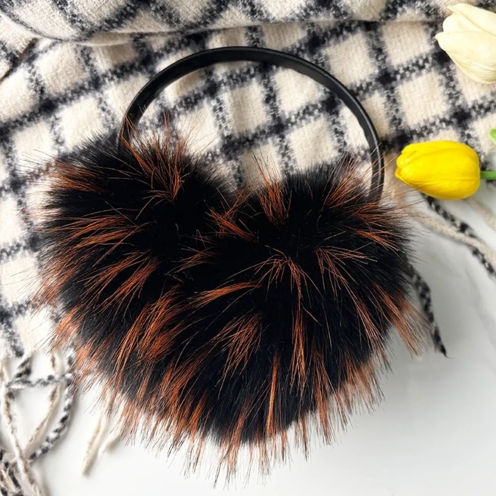 Fashion Ear Cap Faux Fur Earmuffs Solid Color Thicken Winter Earmuffs Windproof Ear Muffs Ear Cover Female