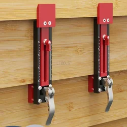 1 Set pannello a parete installa strumento calibro Gecko di precisione bordo a gradini regolabile in alluminio installa Jig con doppia scala metrica di pollice