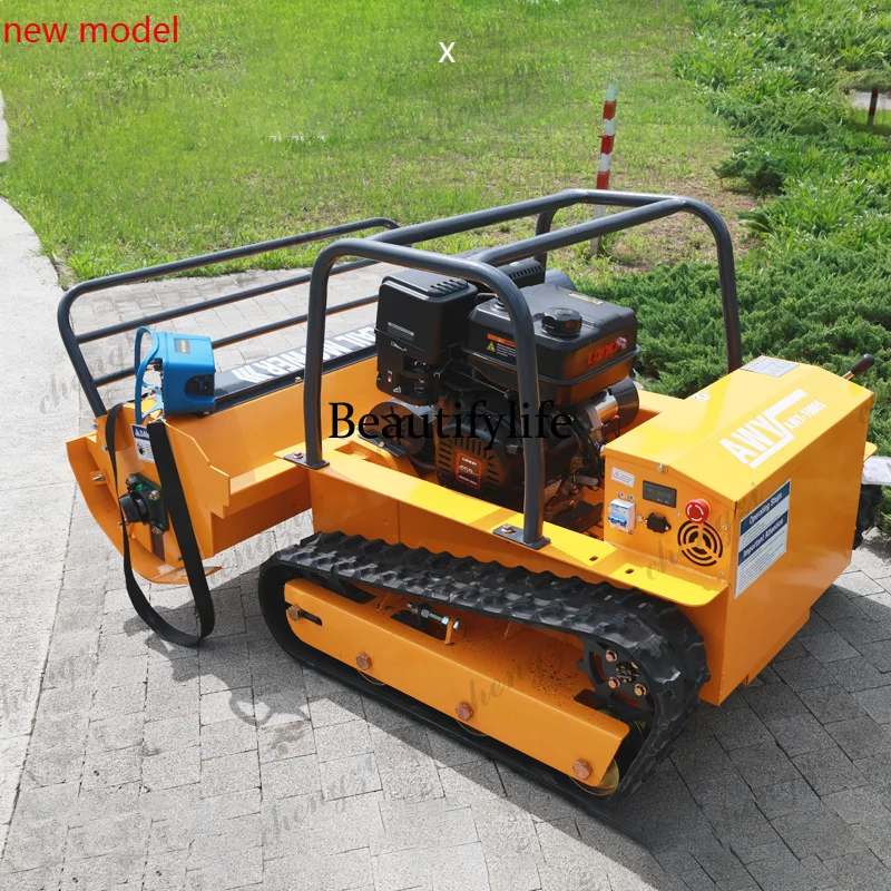 New intelligent remote control lawn mower robot, four-stroke  -powered zero-turn agricultural weeding equipmentDD182