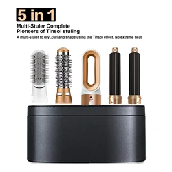 Multi Functional 5-in-1 Electric Hair Brush Dysom Airwraps Hair Dryer Brush Hot Air Comb Straight Hair Brush Curling Iron
