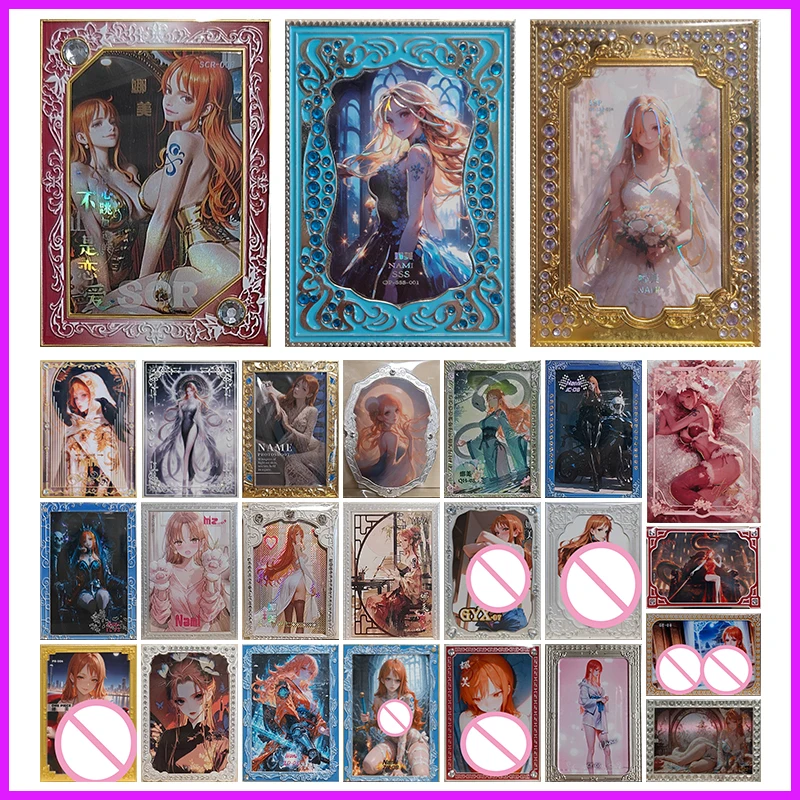 أنيمي قطعة واحدة نادرة SCR SSS JW GH LS MTG QH JC YL MZ PR HUA GYX DP ZD المعادن نامي تحصيل بطاقات لعب للبنين هدية عيد ميلاد