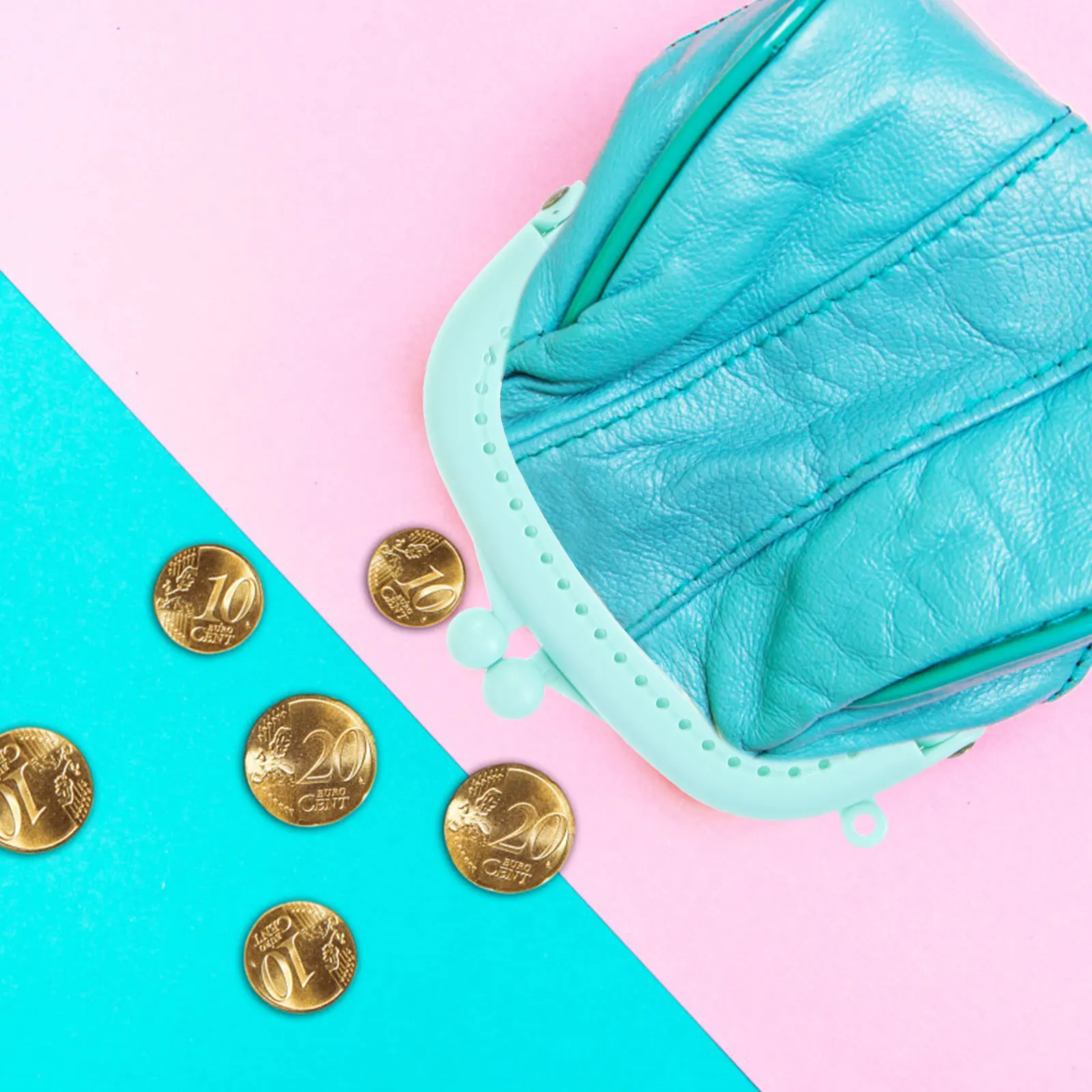 5 pezzi di plastica con chiusura a bacio, telaio per borsa fai da te, creazione di cornici, forniture per artigianato, chiusura per portamonete, cornici per portafogli