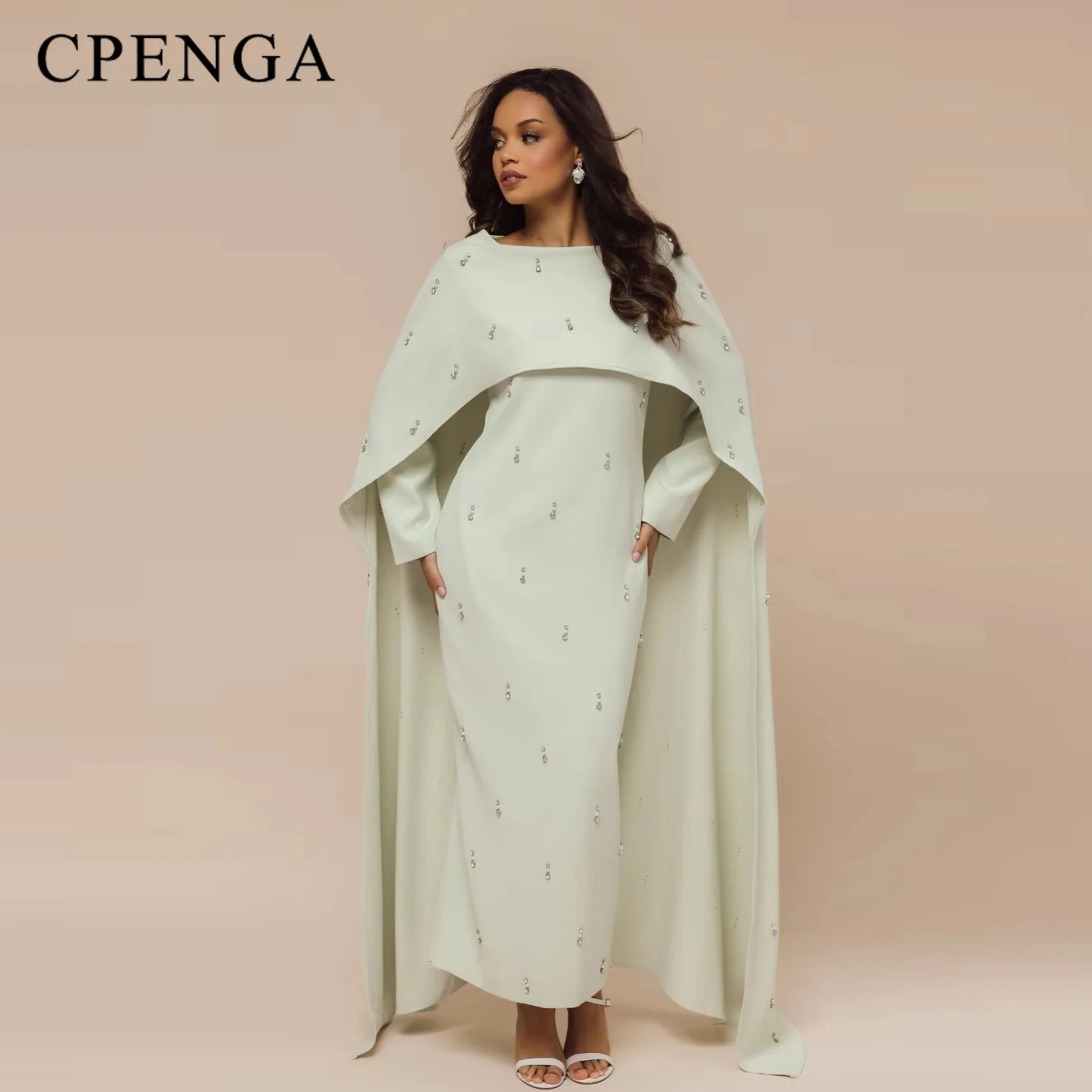 

2025 Ramadan Two-piece Modest Abaya Dress Set for Muslim Women Middle Eastern Arabic Islamic Style Turkish Pearl Kaftan Robe