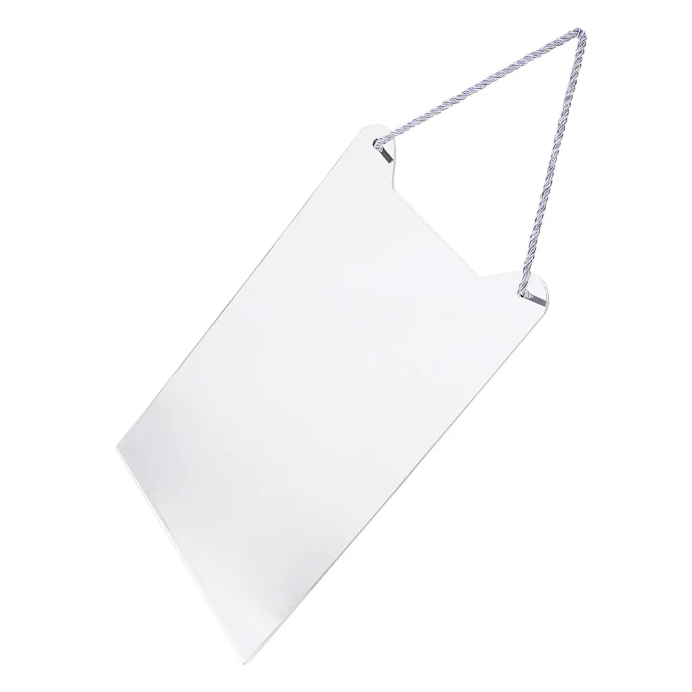 Clear Acrylic Hanging Sign Blank Versatile for Wedding Chair Signs Reserved Seating Labels Hotel Room Door Hanger Office Door