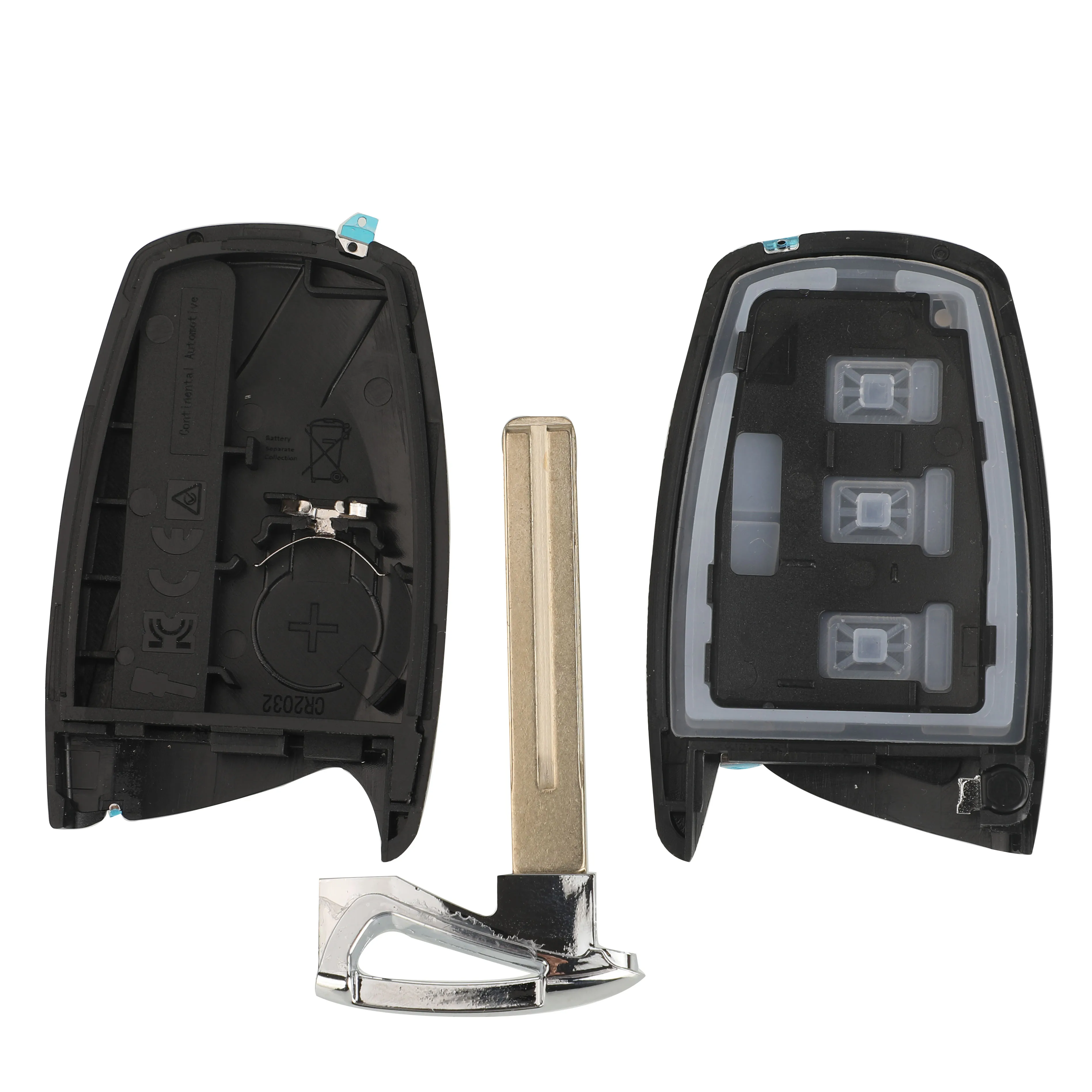 Jingyuqin 3 4 أزرار عالية الجودة حافظة المفاتيح الذكية لشركة هيونداي جينيسيس سانتا في ايكوس أزيرا مفتاح تحكم عن بعد قذيفة الذكية فوب