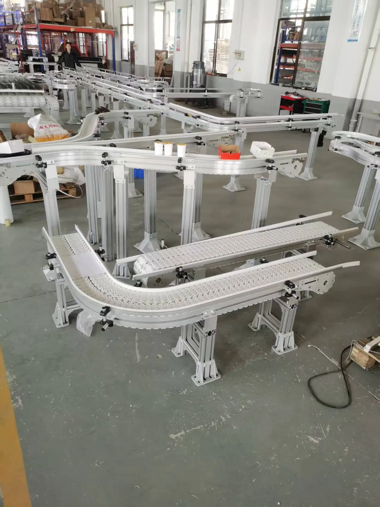 Hot Sale Accumulation Small Long Distance System Automatic Belt Conveyor For Food Industry