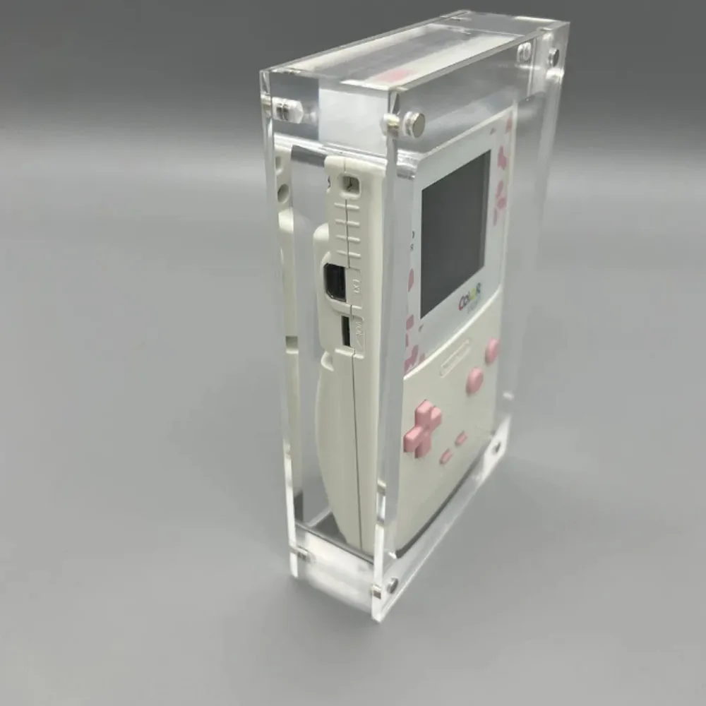 Transparency Acrylic Magnetic Cover Console Display Box Storage Box for Gameboy COLOR GBC Game Console Cover Shell Box