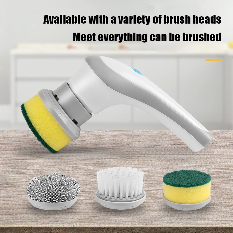 Multifunctional USB Rechargeable Electric Swivel Scrubber, 3-in-1 Cleaning Brush, Home Appliance Cleaning Tools