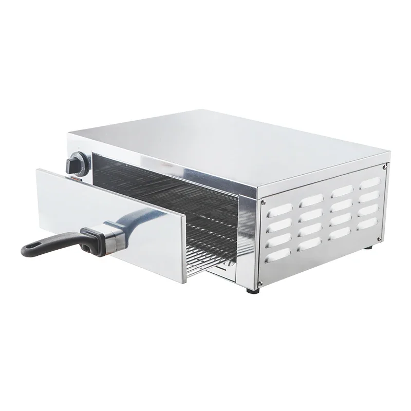 1200W Commercial Stainless Steel Pizza Maker Single Layer Countertop 12inch Electric Pizza Oven