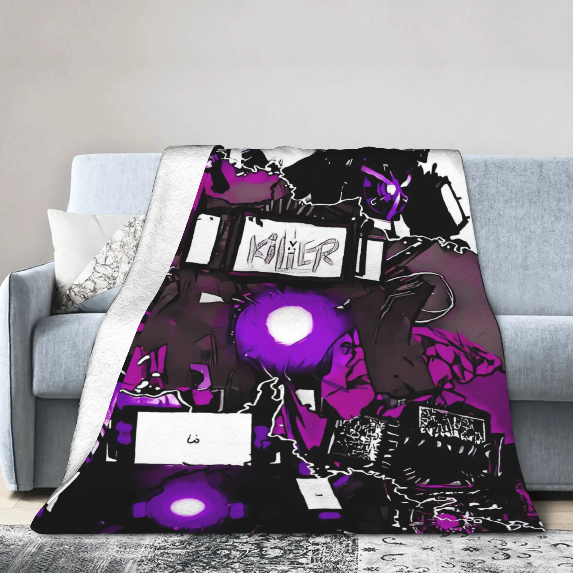 Titan Tv Man Of Multiverses Flannel Blanket  Soft Bedding Throws for Couch Bed Camping Aesthetic Bedspread Sofa Bed Cover