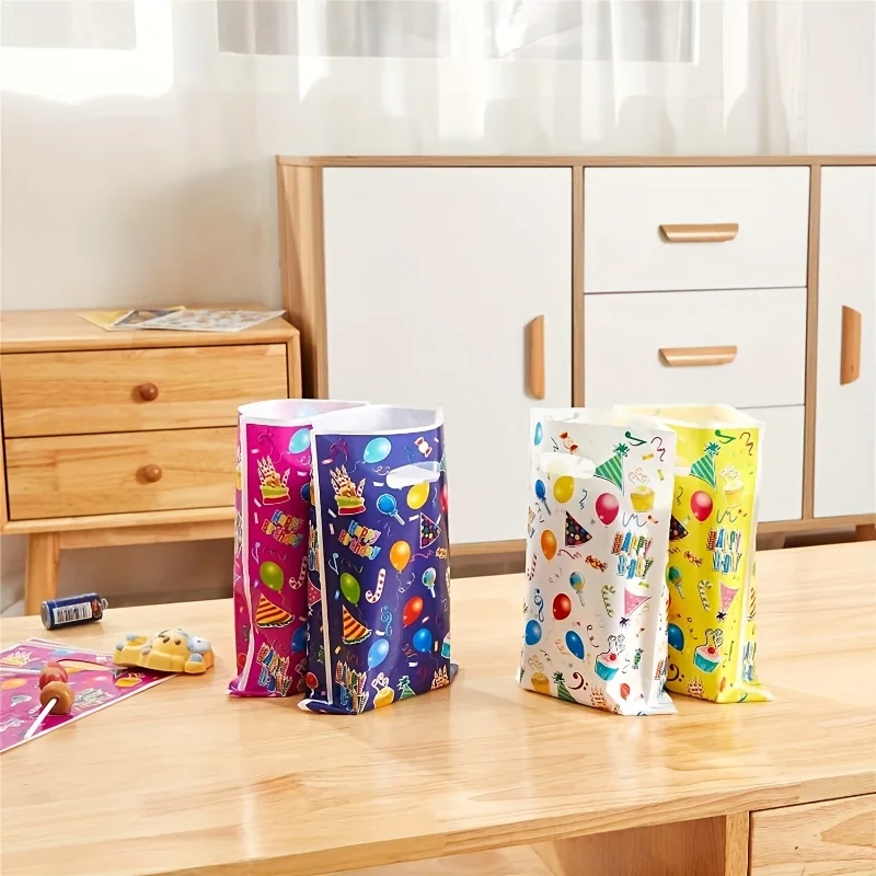 

40 шт. Подарочный пакет для фестиваля и вечеринки - Пластиковый мешок с жемчужным рисунком конфет - Подходит для вечеринок по случаю дня рождения, свадебных подарочных упаковочных пакетов