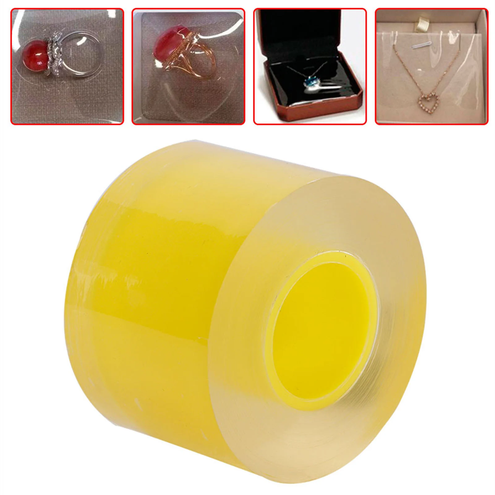 50m Transparent Anti-Static Protective Film Watch Jewelry PVC Film Tape Watch Part Repair Tool Accessory for Watchmaker