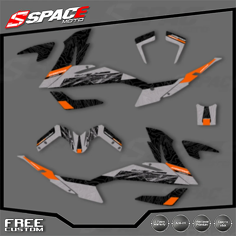 

SPACE Custom Motorcycle Graphics For KTM 2020 2021 2022 ADV 20-22 ADV390 Decal Stickers Kits 003