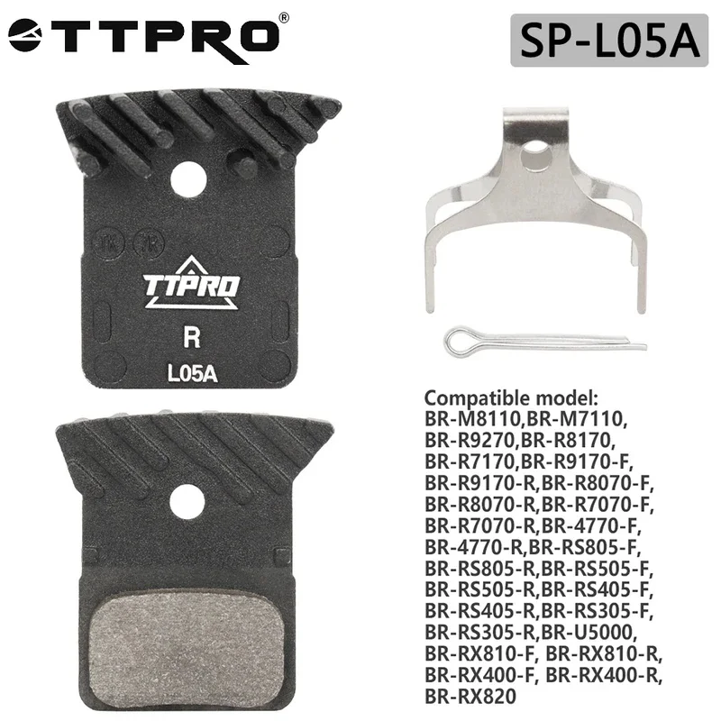 TTPRO SP-L05A Bicycle Brake Pads Resin Hydraulic Brake Pad for SLX ULTEGRA M8100 M7100 R9150 R7100 R8050 R7000