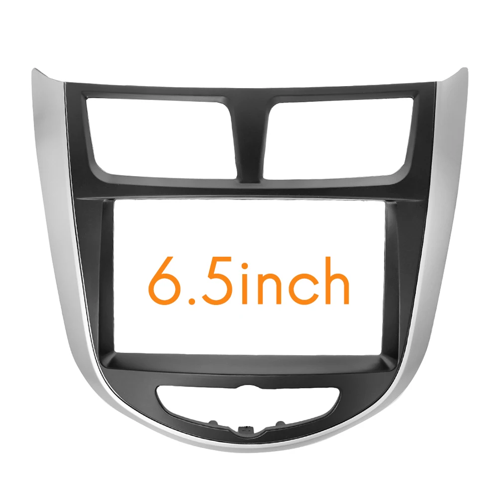 7 / 6.5 Inch 2 Din Auto Dashboard Frame Radio Fascia MP5 Adapter Panel Voor Hyundai I-25/Accent/solaris/Verna 2010 +