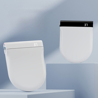 Auto Flip Smart Toilet Seat Cover with Constant Temperature Heating Multi Function Universal Bidet