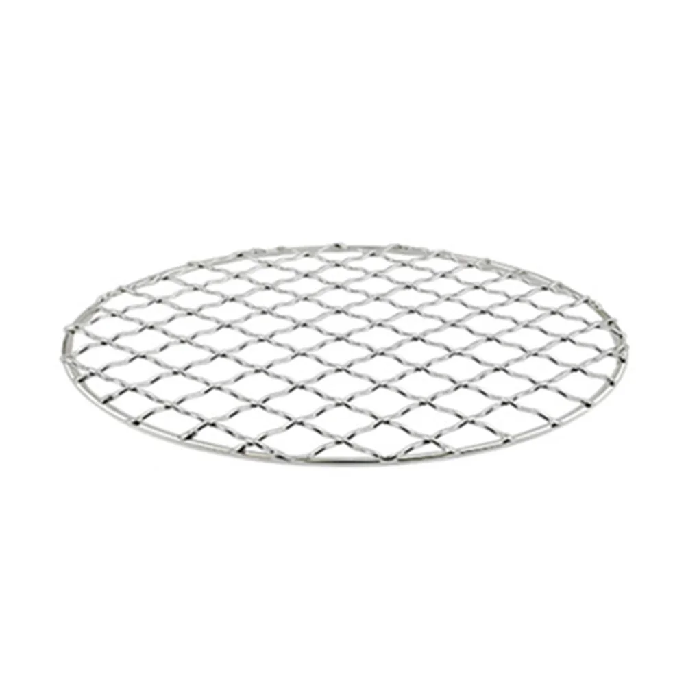 BBQ Grilling Net Fire Cooking Stainless Steel Camping Grill Grate Firewood Rack