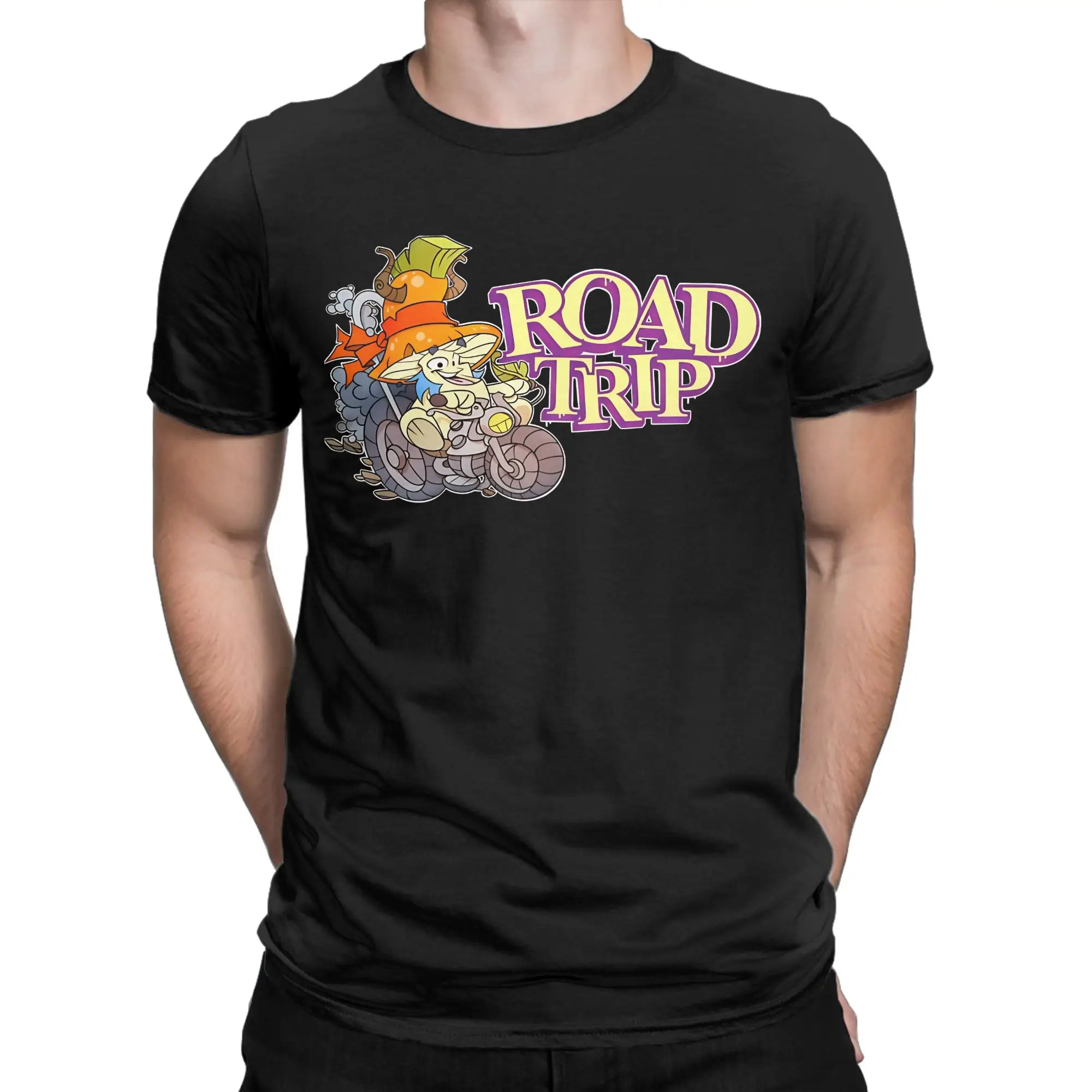 Road trip Funny 100% Cotton T-Shirt Sam And Max Hit the Road Tops Tees For Men