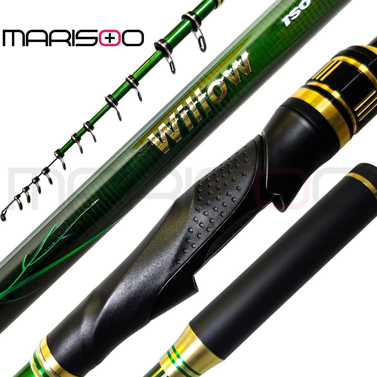 MARISOO WILLOW 40T Toray Carbon Fiber Ultra Light Super Hard Fishing Rod Suitable for Boat Fishing Black Seabass
