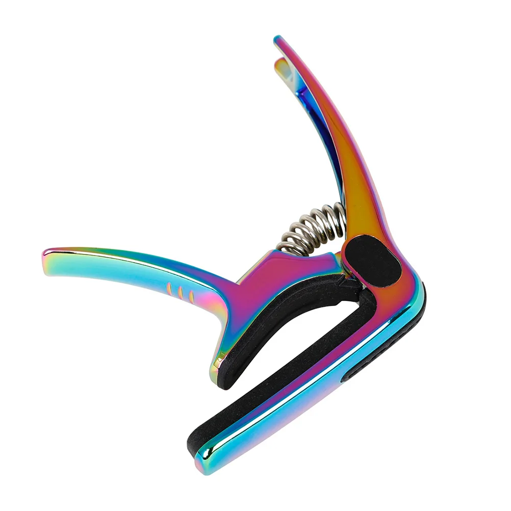 

Guitar Capo Metal Body High Hardness Durable Multi Function Polished Nickel Colorful Steel Instrument Guitar Tuning Accessory