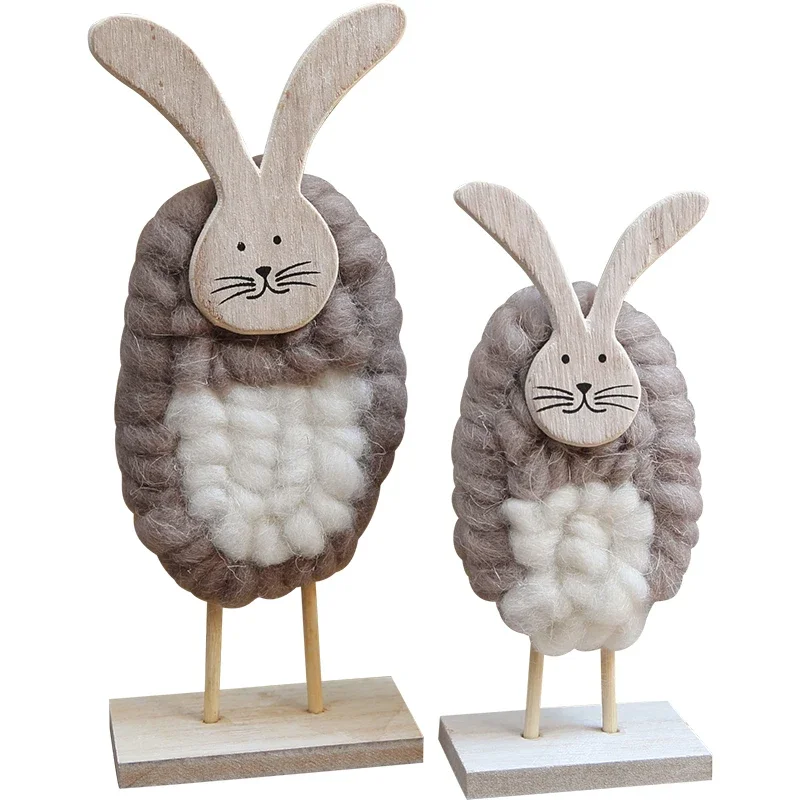 Moe ornaments Cute curly bunny children's bedroom living room ornaments gifts