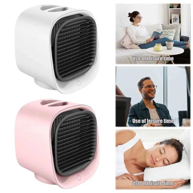 2026New Portable Household Office Mini Desktop Air Conditioning Humidification Negative Ion USB Mini Water Air Cooler Fan