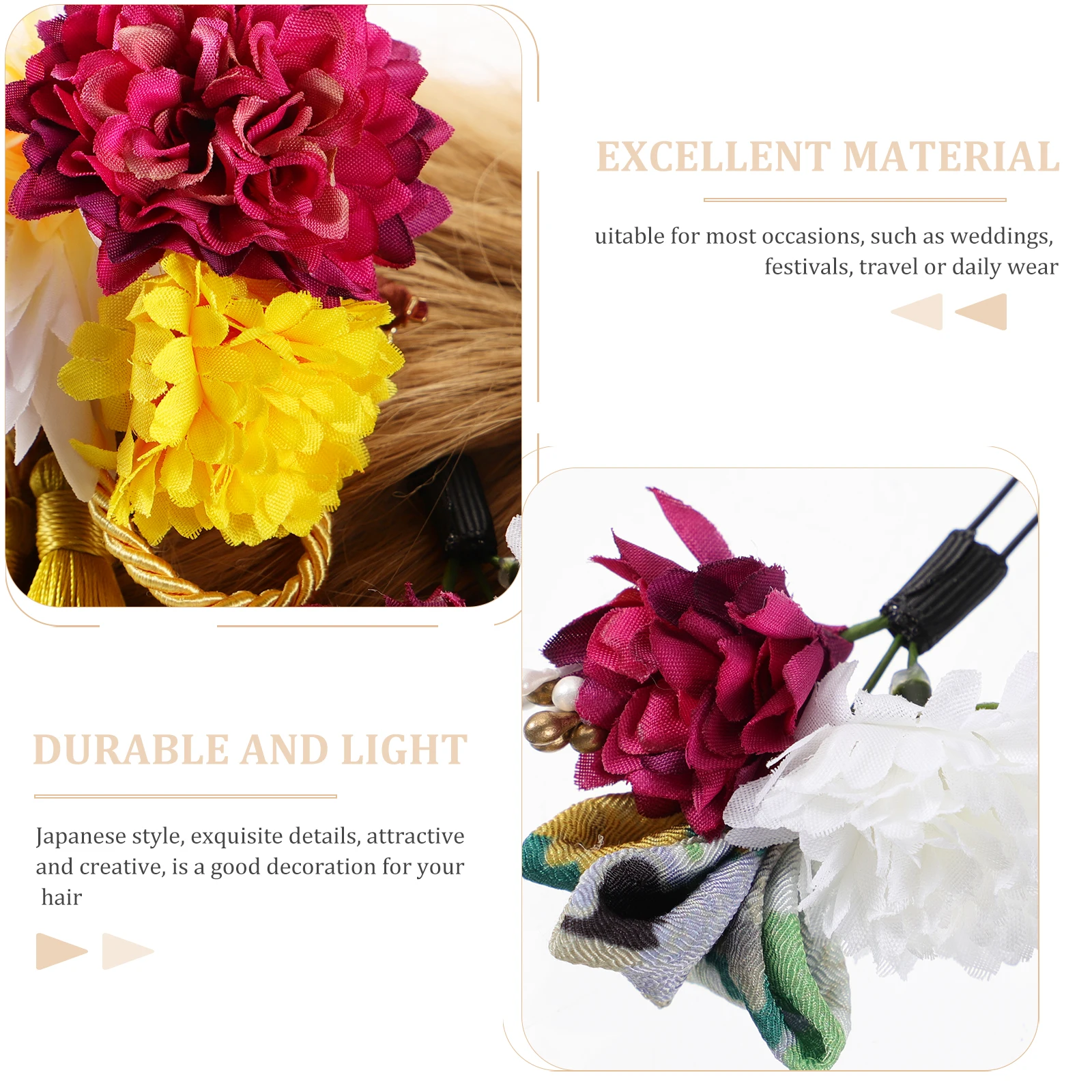 

2 шт. аксессуары для волос подружки невесты, кимоно, головной убор, японская расческа, булавка, свадебный стиль желтой ткани