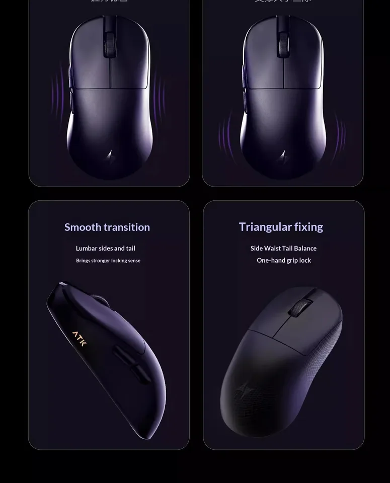 ATK U2 V2 Mini Ultimate Wireless Tri-model Gaming Mouse 8K Hz