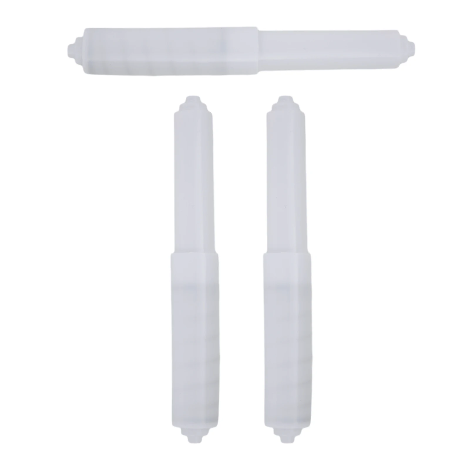 Adjustable Length, Easy Installation, Plastic 13PCS Bathroom Toilet Roll Spindle Spring Loaded Replacement Insert Holder