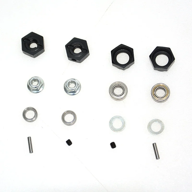 Aluminum 12mm HEX Wheels Rims Hub Adapter For TAMIYA DT-02 DF02 2WD RC Buggy Car