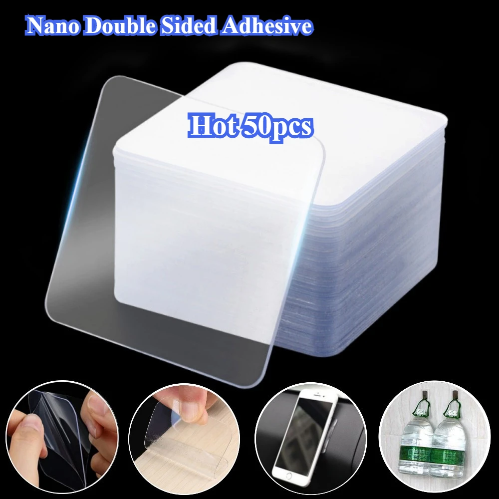 Multifunctional Double Sided Adhesive Tape Clear Strong Adhesive Waterproof Removable Reusable Nanos Adhesive Installation Tape