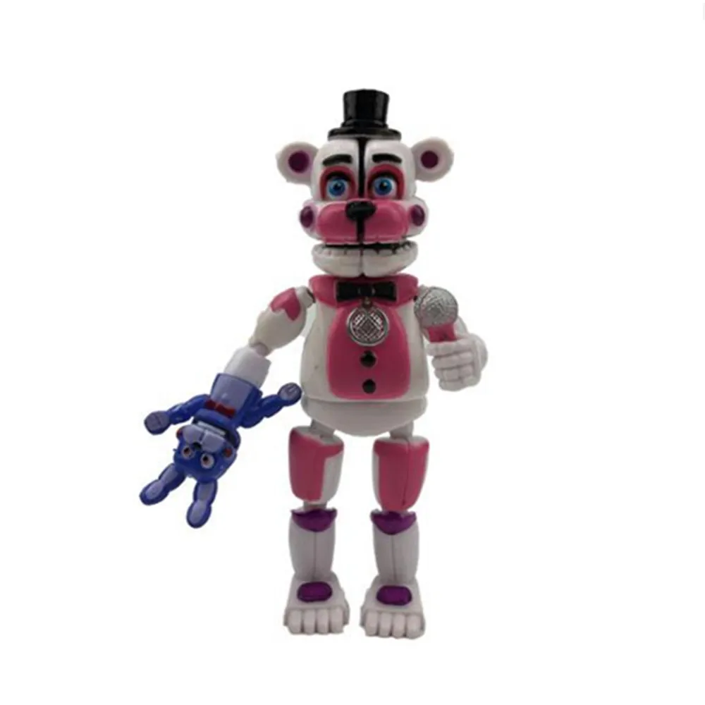 1 Pcs Game Five Nights Bear Action Figures Terrible Sister Foxy PVC Model Joints Can Move Terrorist Adventure Kid Gift Toy