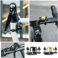 Bike Bells for Adults Road Bikes,Dual-Hammer Copper Alloy Bicycle Bell for Adults, Easy to Use， for Most Grip Positions