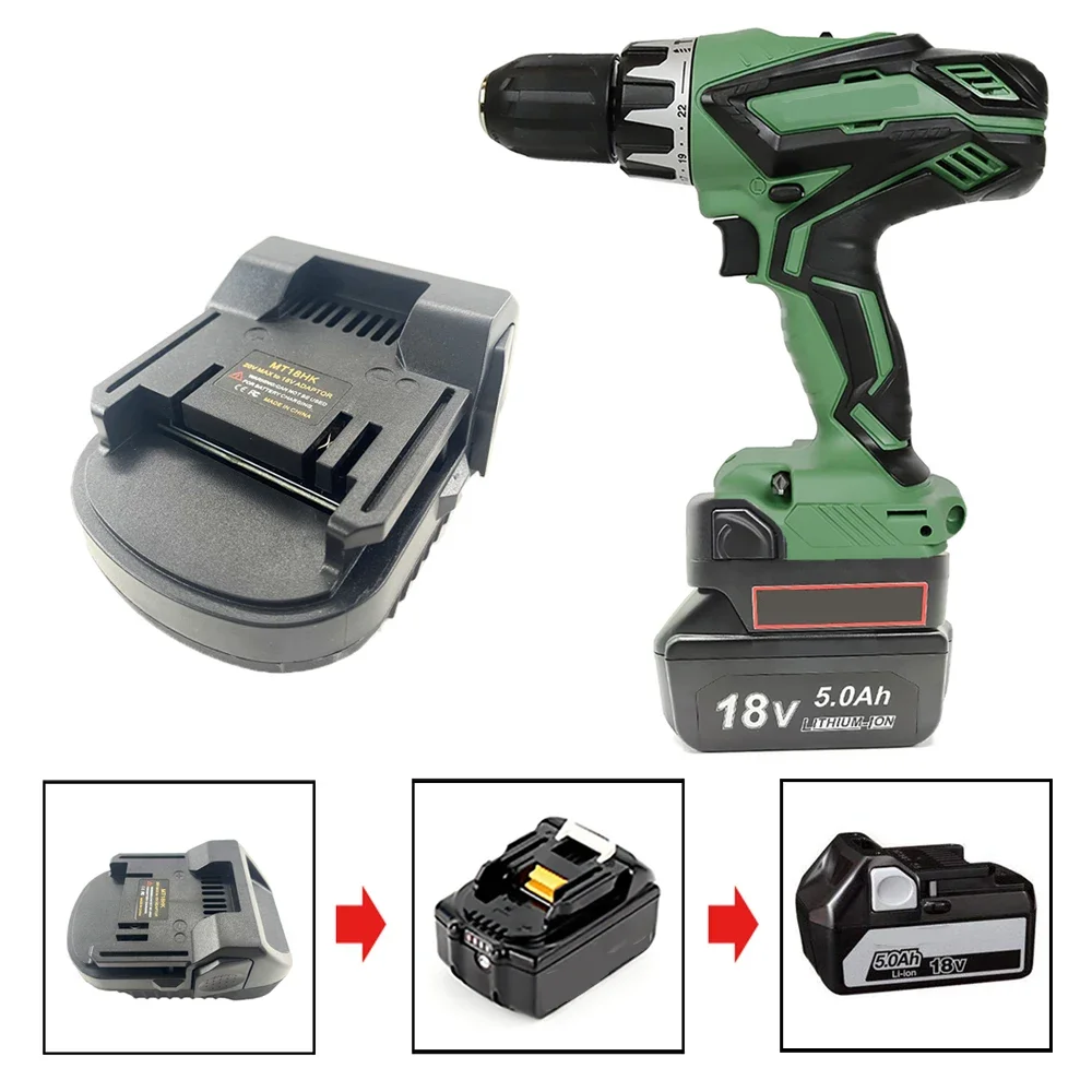 Convertidor de adaptador de batería MT18HK para Makita, convertidor para Hitachi/Hikoki, herramienta eléctrica de iones de litio de 18V, BL1840,