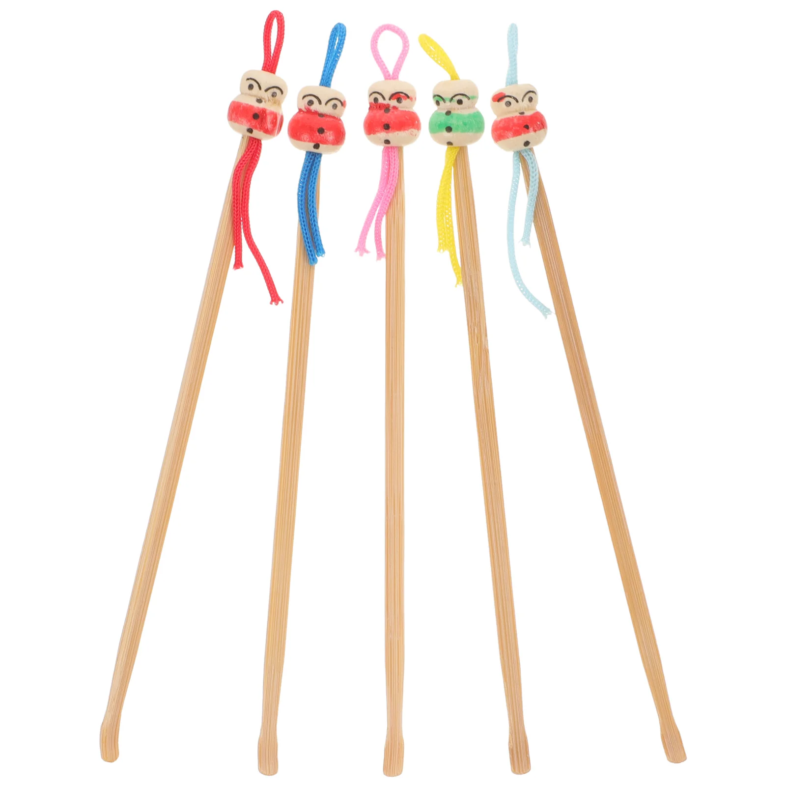 

5pcs Bamboo Ear Spoon Wax Cleaning Tools Portable Small Ear Picks for Earwax Removal Safe Delicate Sturdy Practical Health Care