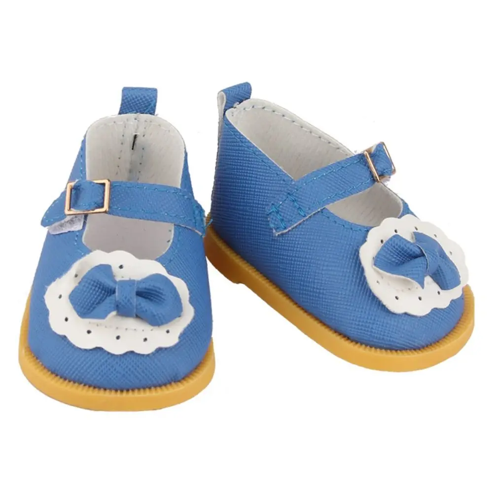 Fashion Cotton Doll Shoes 10 Colors Doll Gift Clothes Accessories PU Leather Shoes for 20cm Cotton Doll