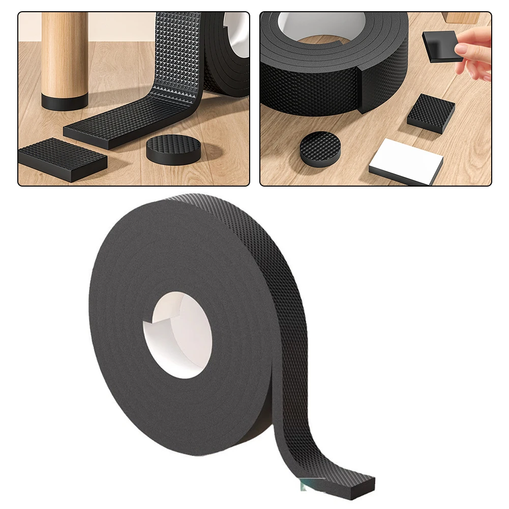 6mm Chair Leg Anti-Slip Furniture Pads Silent  Slip Resistance Mat Self Cutting Bumper Damper Table Feet Protector Hardware