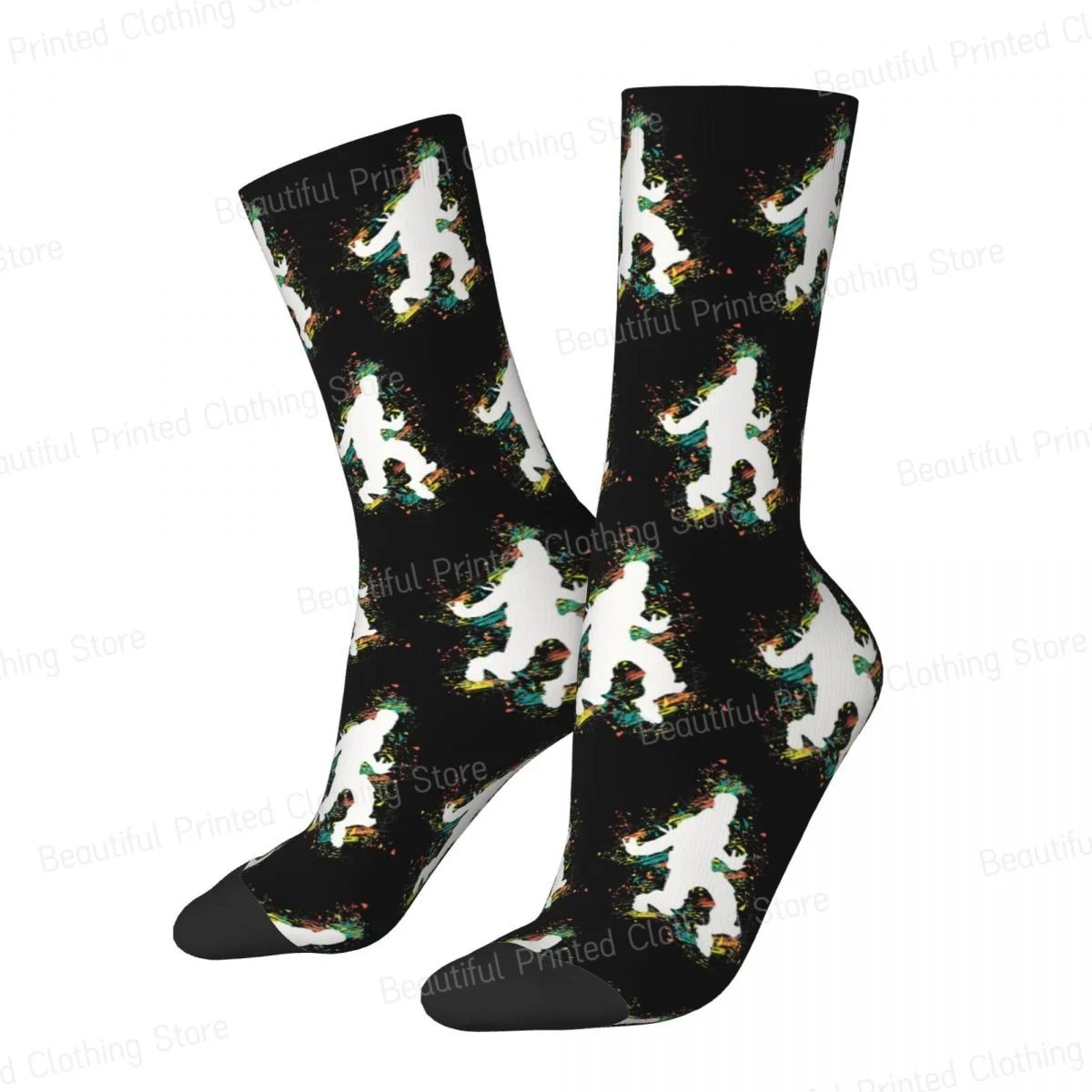 Victory Justice Dance Battle Royale Unisex Four Seasons Socks Cycling Fun printing Socks Street Style Crazy Sock