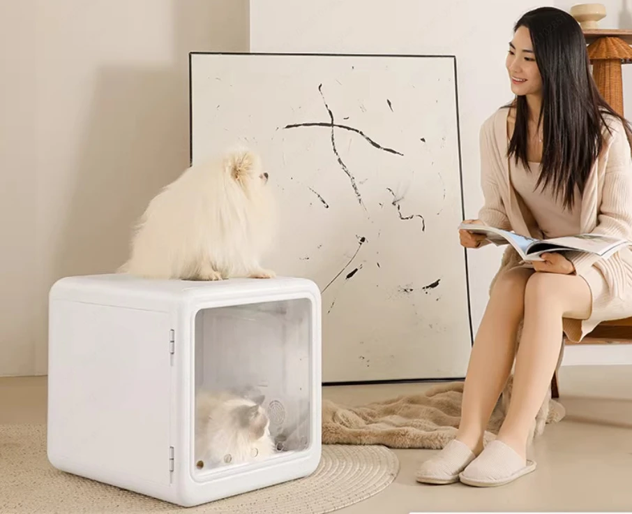 Household Pet Drying Box, Low Noise Hair Dryer for Cats Dogs After Bath, Fast & Gentle Drying, Portable