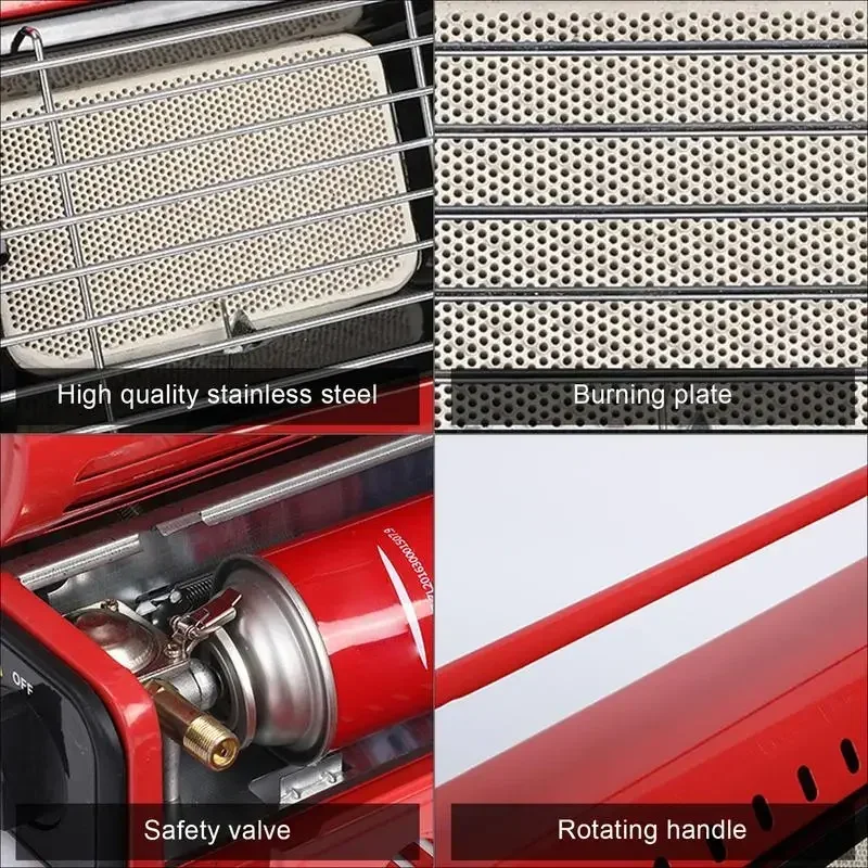 موقد للتخييم غاز متعدد الوظائف في الهواء الطلق بقاء التنزه سخان المنزلية جهاز تدفئة محمول للتخييم قافلة خيمة الصيد التدفئة